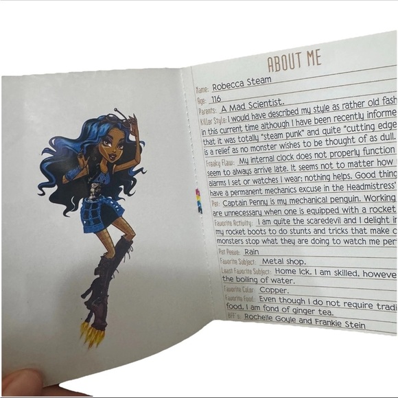 Monster high Mattel Gen 1 Robecca Steam doll almost complete first wave - Picture 12 of 12